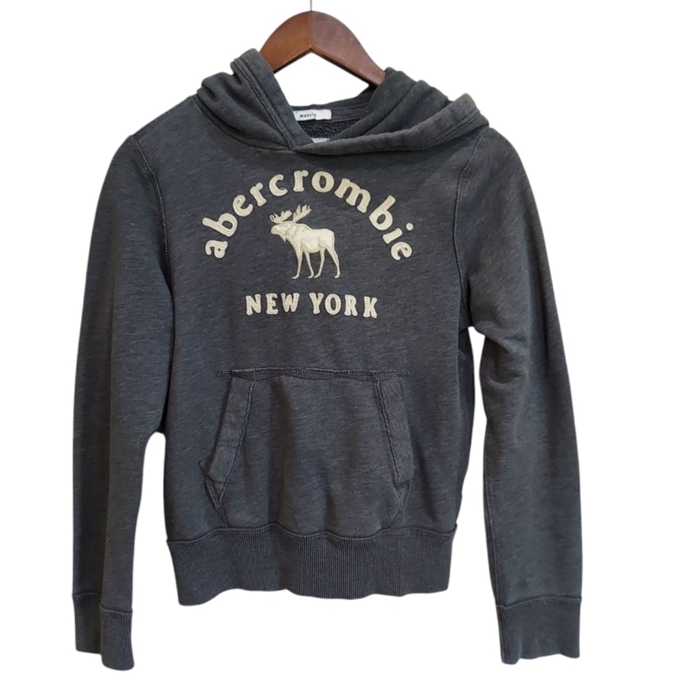 Abercrombie Kids "Muscle" Gray Hoodie